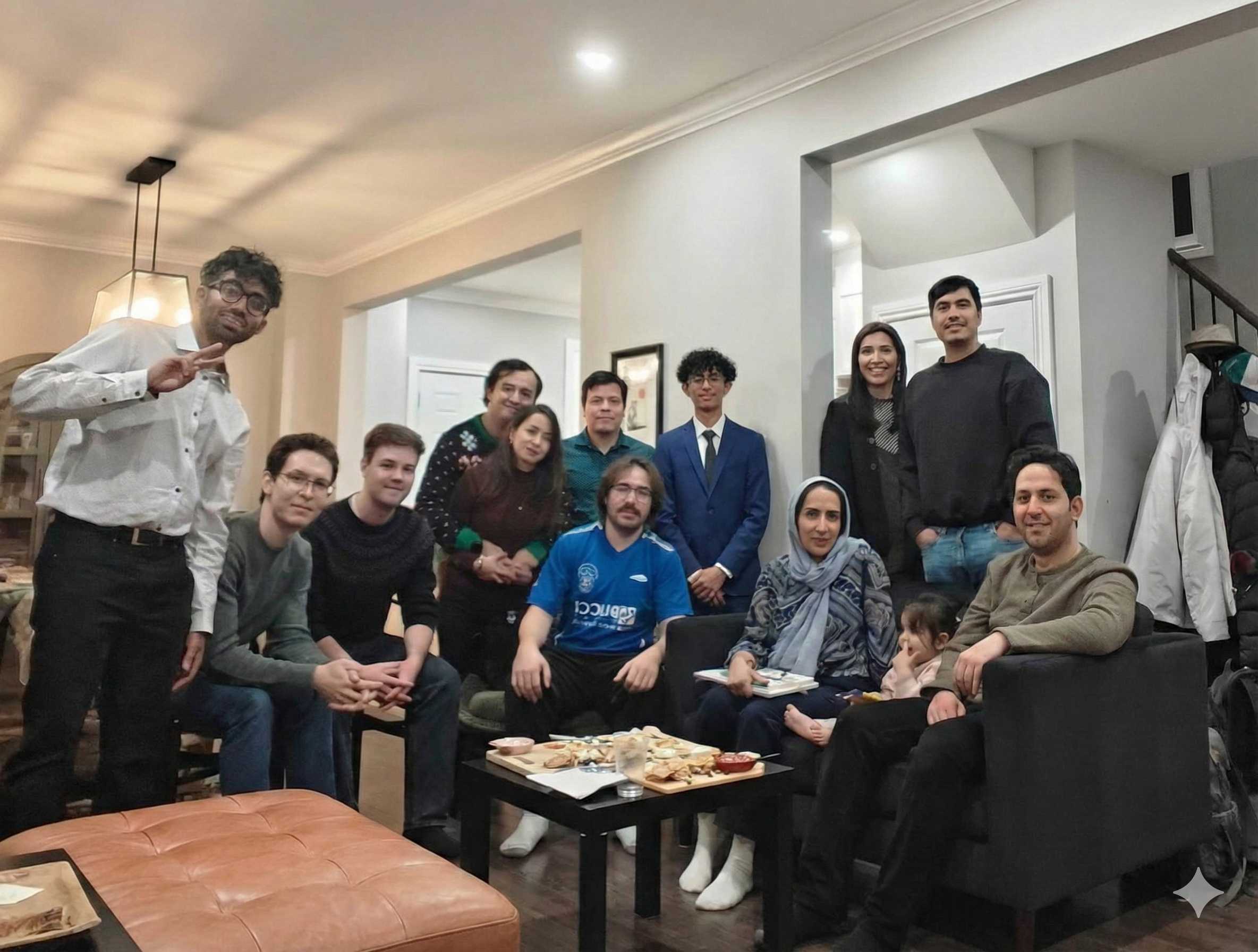 Cameron with the Vargas-Hernandez group during winter 2025